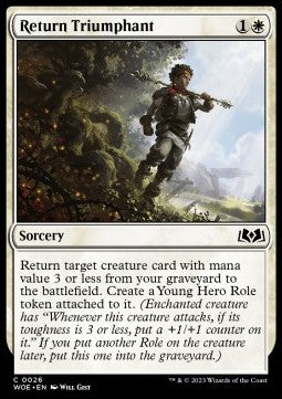 Return Triumphant - Wilds of Eldraine (Common) [WOE-26]