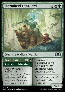 Stormkeld Vanguard // Bear Down - Wilds of Eldraine (Uncommon) [WOE-187]