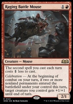Raging Battle Mouse⁣ - Wilds of Eldraine⁣ (Rare)⁣ [143]