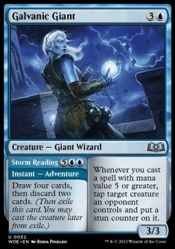 Galvanic Giant // Storm Reading - Wilds of Eldraine (Uncommon) [WOE-52]