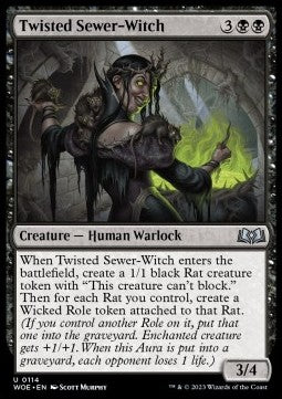 Twisted Sewer-Witch - Wilds of Eldraine (Uncommon) [WOE-114]