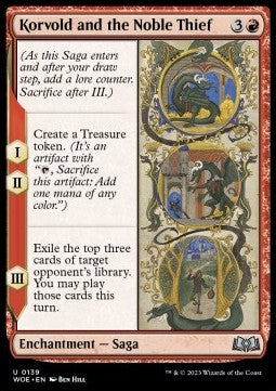 Korvold and the Noble Thief - Wilds of Eldraine (Uncommon) [WOE-139]