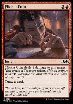 Flick a Coin - Wilds of Eldraine (Common) [WOE-128]