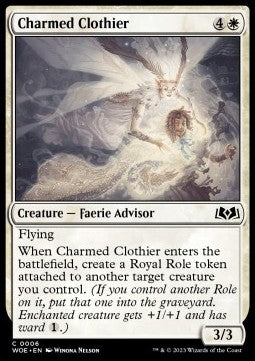 Charmed Clothier - Wilds of Eldraine (Common) [WOE-6]