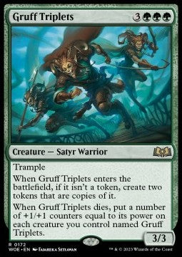 Gruff Triplets⁣ - Wilds of Eldraine⁣ (Rare)⁣ [172]