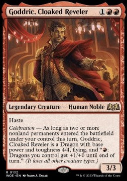 Goddric, Cloaked Reveler⁣ - Wilds of Eldraine⁣ (Rare)⁣ [132]