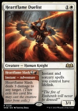 Heartflame Duelist // Heartflame Slash⁣ - Wilds of Eldraine⁣ (Rare)⁣ [228]