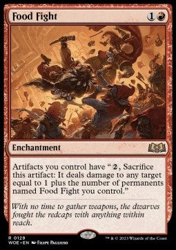 Food Fight⁣ - Wilds of Eldraine⁣ (Rare)⁣ [129]