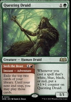 Questing Druid // Seek the Beast⁣ - Wilds of Eldraine⁣ (Rare)⁣ [234]