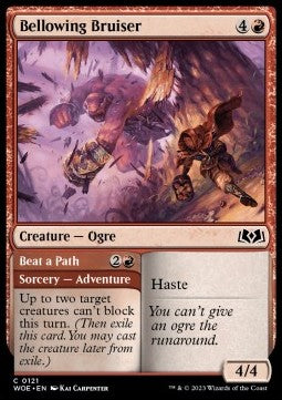 Bellowing Bruiser // Beat a Path - Wilds of Eldraine (Common) [WOE-121]