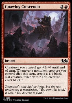 Gnawing Crescendo - Wilds of Eldraine (Common) [WOE-131]