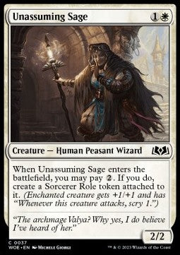 Unassuming Sage - Wilds of Eldraine (Common) [WOE-37]