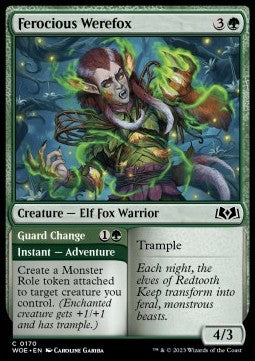Ferocious Werefox // Guard Change - Wilds of Eldraine (Common) [WOE-170]
