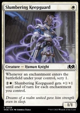 Slumbering Keepguard - Wilds of Eldraine (Common) [WOE-29]