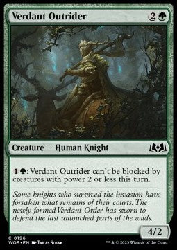 Verdant Outrider - Wilds of Eldraine (Common) [WOE-196]