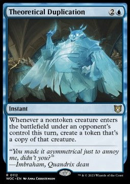 Theoretical Duplication - Commander: Wilds of Eldraine (Rare) [WOC-112]