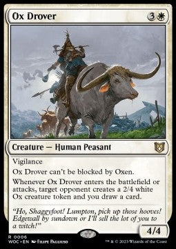 Ox Drover - Commander: Wilds of Eldraine (Rare) [WOC-6]