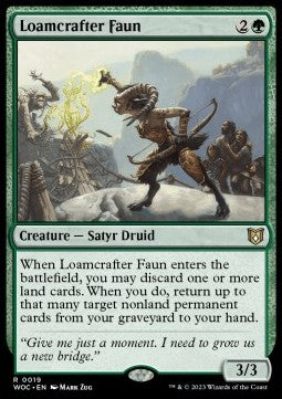 Loamcrafter Faun - Commander: Wilds of Eldraine (Rare) [WOC-19]