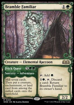 Bramble Familiar // Fetch Quest⁣ - Wilds of Eldraine: Extras⁣ (Rare)⁣ [283]