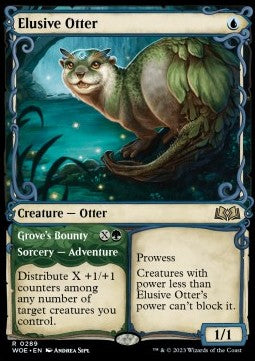 Elusive Otter // Grove's Bounty⁣ - Wilds of Eldraine: Extras⁣ (Rare)⁣ [289]