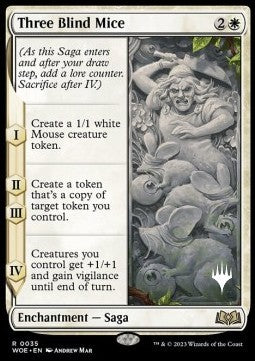 Three Blind Mice (V.2)⁣ - Wilds of Eldraine: Promos⁣ (Rare)⁣ [35]