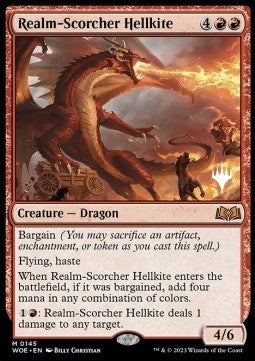 Realm-Scorcher Hellkite (V.2)⁣ - Wilds of Eldraine: Promos⁣ (Mythic)⁣ [145]