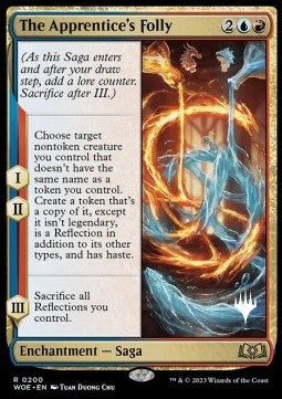 The Apprentice's Folly (V.2) - Wilds of Eldraine: Promos (Rare) [PWOE-200]