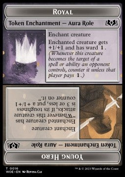 Royal Role / Young Hero Role Token - Wilds of Eldraine: Extras (Token) [XWOE-16]