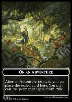 On an Adventure Token - Wilds of Eldraine: Extras (Token) [XWOE-18]