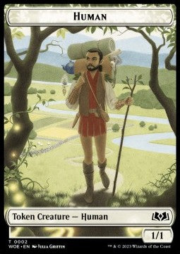 Human Token (White 1/1) - Wilds of Eldraine: Extras (Token) [XWOE-2]