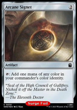 Arcane Signet - Universes Beyond: Doctor Who: Extras (Common) [XWHO-830]