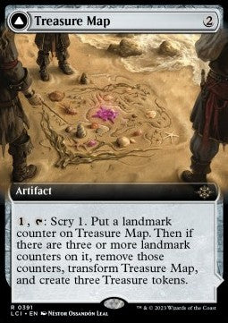 Treasure Map / Treasure Cove⁣ - The Lost Caverns of Ixalan: Extras⁣ (Rare)⁣ [391]