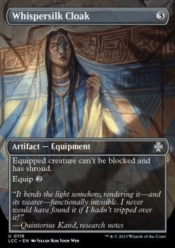 Whispersilk Cloak⁣ - Commander: The Lost Caverns of Ixalan: Extras⁣ (Uncommon)⁣ [119]