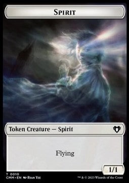 Spirit Token (W 1/1) // Construct Token (A 0/0) - Commander Masters: Extras (Token) [XCMM-T 10/41]
