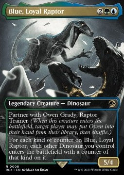 Blue, Loyal Raptor (V.1)⁣ - Universes Beyond: Jurassic World Collection⁣ (Rare)⁣ [8]