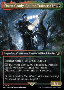 Owen Grady, Raptor Trainer (V.1)⁣ - Universes Beyond: Jurassic World Collection⁣ (Rare)⁣ [16]
