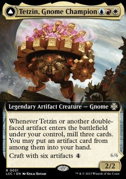 Tetzin, Gnome Champion // The Golden-Gear Colossus - Commander: The Lost Caverns of Ixalan: Extras (Rare) [XLCC-31]
