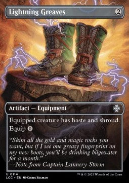 Lightning Greaves⁣ - Commander: The Lost Caverns of Ixalan: Extras⁣ (Uncommon)⁣ [114]