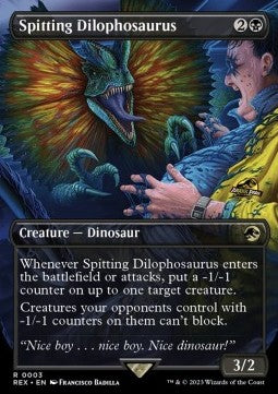 Spitting Dilophosaurus (V.1)⁣ - Universes Beyond: Jurassic World Collection⁣ (Rare)⁣ [3]