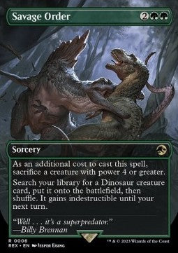 Savage Order (V.1)⁣ - Universes Beyond: Jurassic World Collection⁣ (Rare)⁣ [6]