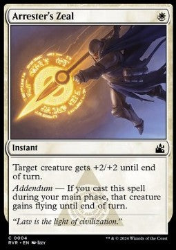 Arrester's Zeal - Ravnica Remastered (Common) [RVR-4]