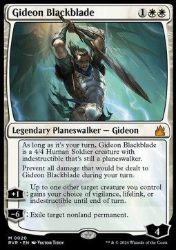 Gideon Blackblade - Ravnica Remastered (Mythic) [RVR-20]