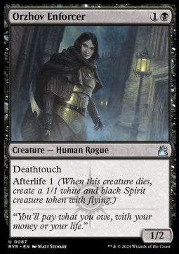 Orzhov Enforcer - Ravnica Remastered (Uncommon) [RVR-87]