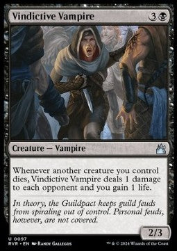 Vindictive Vampire - Ravnica Remastered (Uncommon) [RVR-97]