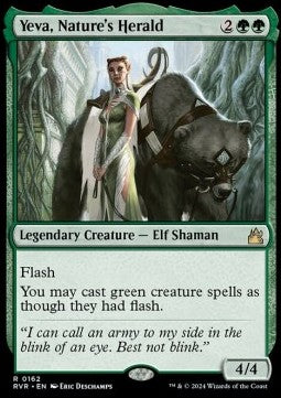 Yeva, Nature's Herald - Ravnica Remastered (Rare) [RVR-162]