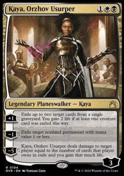 Kaya, Orzhov Usurper - Ravnica Remastered (Rare) [RVR-194]