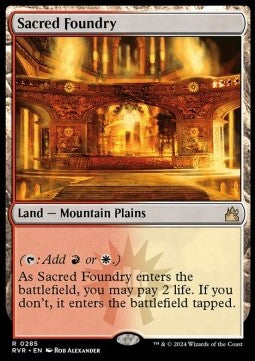 Sacred Foundry - Ravnica Remastered (Rare) [RVR-285]