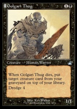 Golgari Thug - Ravnica Remastered: Extras (Uncommon) [XRVR-325]