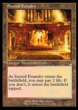 Sacred Foundry (V.2) - Ravnica Remastered: Extras (Rare) [XRVR-409]