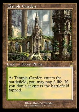 Temple Garden (V.2) - Ravnica Remastered: Extras (Rare) [XRVR-414]